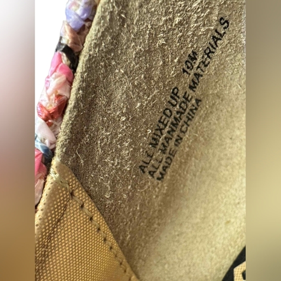 Poetic Licence All Mixed Up Heel Multi Coloured Zig Zag Floral Size 41 EUC - Picture 9 of 9